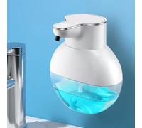 Dispensador automático de jabón líquido premium de 400 ml, montaje en pared, fácil recarga de líquido (líquido)