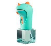Dispensador automático de jabón sin contacto para niños, dispensador de espuma con forma de dinosaurio para murciélago