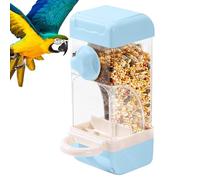Dispensador automático de pájaros - Percha de separación de cáscaras, 21 x 8,4 x 8,5 cm, de Jaula Transparente, contenedor magnético antiderrames, Herramienta de alimentación de 500 ml para