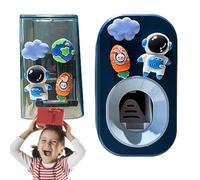 Dispensador automático de Pasta de Dientes para niños | 3 Unidades Lindo dispensador de Pasta de Dientes para Montaje en Pared, sin perforación, Multifuncional y Estable, Organizador de