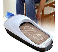 Dispensador automático de zapatos con película de sobrezapata, no eléctrica, hoja dentada de acero inoxidable, 600 usos, ideal para el hogar, oficina, laboratorio, hotel, exposición