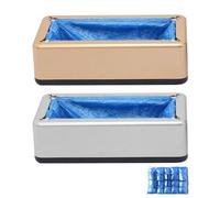 Dispensador automático de zapatos, máquina desechable, dispensador de zapatos portátil, máquina de envoltura automática reutilizable, para reuniones familiares, celebraciones de vacaciones