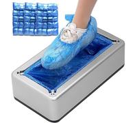 Dispensador AutomáTico Fundas Zapatos, MáQuina PortáTil Cubrir Zapatos con 300 Fundas Zapatos Antideslizantes para El Hogar, Laboratorio, Hospital, Museo(B)