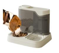 Dispensador automático para gatos, dispensador de comida y agua para cachorros | Alimentador multifunción 2 en 1 para hogares con más animales y entornos domésticos