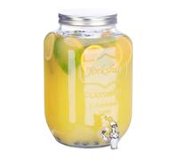 Dispensador bebida expendedor de refrescos 8 L fácil limpieza jarra de cristal
