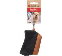 Flamingo DISPENSADOR DE BOLSADS DE EXCREMENTOS CELLIE Negro 10,5x3,5x8CM