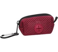 Dispensador bolsas caca perro - Misha Burdeos - poliéster con malla - con cremallera y mosquetón - práctico y estilizado - incluye 1 rollo con 20 bolsas (220 x 320 mm) - Flamingo