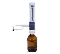 Dispensador Botella, Dispensador Cuantitativo Laboratorio Ajustable, Capacidad 0,5-50ml con 5 Accesorios para Parte Superior Botella, para La EnseñAnza Experimental, Sin Botella,0.5-5ml