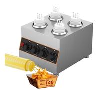Dispensador calentador de salsa, acero inoxidable de 640 W, queso nacho y | Dispensador eficiente de salsas para nachos y caramelos, diseño de acero inoxidable de 640 W para servir rápidamente en