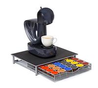 Dispensador capsulas Compatible con Dolce gusto,Cajón de cápsulas para guardar 36 cápsulas,Soporte para cápsulas de café, Organizador de almacenamiento-39 * 35 * 7,5 cm (36 piezas-gris)