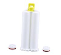 Dispensador cilíndrico adhesivo portátil de 50 ml con doble componente y punta mezcladora Ideal para uso en construcción artesanal de dientes Dispensador de adhesivo epoxi abdominal