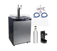 Dispensador comercial de cerveza de barril con temperatura y flujo ajustables, ideal para bares en casa y eventos al aire libre