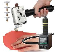 Dispensador comercial de pegamento termofusible, temperatura ajustable de 200 W, 50-220 ℃ con múltiples cabezales de revestimiento, ideal para aplicaciones industriales y logísticas