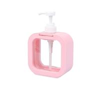 Dispensador con Bomba para Ducha 300/500Ml Kitchen Liquid Soap Dispenser Empty Pump Shampoo Bottle Dish Container Bathroom Shower(500ml Pink)