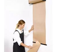 Dispensador con Cortador de Papel Kraft en Rollo, Dispensador de Rollos de Papel Kraft for Montaje en Pared, Varios tamaños(67cm/26.4inch Wide)