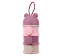 Dispensador de 3 capas, contenedor de fórmula para bebé, suministros para bebés, ligero, fácil de limpiar, 18,3 x 7,4 cm para viajes, al aire libre