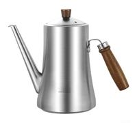 Dispensador de aceite de acero inoxidable con mango de madera, botella de aceite de cocina de gran capacidad 304, para vertedor sin goteo con filtro de malla fina para almacenamiento de cocina (1300