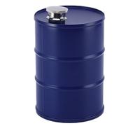 Dispensador de aceite de acero inoxidable de 750 ml, mini contenedor | Acero de grado alimenticio de alta calidad, tapa hermética a prueba de fugas, ideal para camping y cocina, color azul, 750 ml