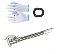 Dispensador de aceite de servicio vertedor de combustible, boquilla giratoria de 360°, boquilla de transferencia diésel de acero inoxidable a prueba de fugas para botes de metal de 5L/10L/20L, ideal