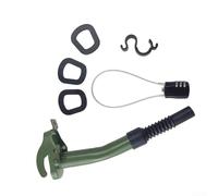 Dispensador de aceite de servicio vertedor de combustible, boquilla giratoria de 360°, boquilla de transferencia diésel de acero inoxidable a prueba de fugas para botes de metal de 5L/10L/20L, ideal