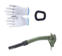 Dispensador de aceite de servicio vertedor de combustible, boquilla giratoria de 360°, boquilla de transferencia diésel de acero inoxidable a prueba de fugas para botes de metal de 5L/10L/20L, ideal