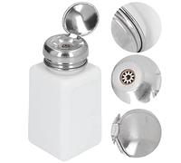 Dispensador de Acetona con Bomba de 200 Ml,Dispensador de Disolvente A PresióN,Botella Cuadrada AntiestáTica con ProteccióN Esd Y TapóN de Acero Inoxidable ( )