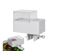 Dispensador De Acuario Programable: Alimentador De Temporizador De Automóviles De Peces Digitales, Programador De Pellets Resistente a La Humedad | Asignador De Alimentos De Tortuga Recargable, Máquin