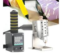 Dispensador de adhesivo termofusible, máquina de calentamiento profesional tipo empuje, temperatura ajustable de 150 °C para barriles de pegamento de 50 ml o 150 ml, ideal para manualidades y