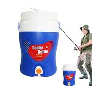 Dispensador de agua aislado, dispensador de bebidas aisladas | Dispensador de bebidas de hielo con tap | Jarra de refrigerador al aire libre con asa, beber jarra para tomar café cacao