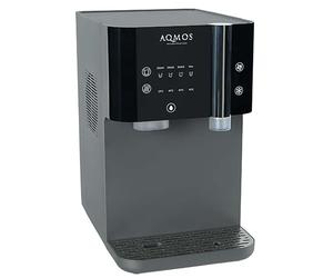 Dispensador de Agua Aqmos Drinking Negro - Sistema Premium Todo en uno con Agua con Gas y sin Gas, Caliente y fría (5-95 °C), ósmosis inversa integrada, Control táctil, para Cocina y Oficina