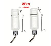 Dispensador de agua automático colgante tipo de acero inoxidable de 180 ml/350 ml (opción de 2/3 piezas) para hámsteres y conejos