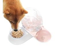 Dispensador de agua automático para gatos | de sifón para animales pequeños con forma de caracol con comida, dispensador automático de agua para perros, cachorros, gatos, conejos y animales