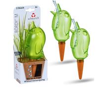 'Dispensador de agua "bördy Color Verde, tamaño 20 cm, volumen 220 ml para hasta 4 días de riego sus plantas