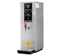 Dispensador de agua caliente comercial, hervidor de agua comercial, temperatura ajustable, gran caudal de 60 l/h, para té Boba, café, oficina, restaurante Silver