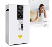 Dispensador de agua caliente instantánea de 80 litros, caldera eléctrica de 2500 W con pantalla LCD, acero inoxidable 304, bajo nivel de ruido de 45 dB, temperatura ajustable para uso en comedores d