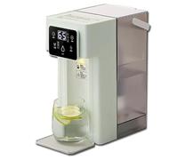 Dispensador de agua caliente instantáneo con filtro, dispensador portátil de calentador de agua para encimera de 2000 W con tanque de agua de 3 L, 5 temperaturas ajustables, protección de seguridad