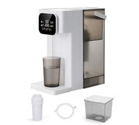 Dispensador de Agua Caliente, Multifuncional de 3 L, 12 Niveles | temperatura, 8 cantidades de agua, pantalla táctil digital, bloqueo para niños, depósito de agua extraíble, cartuchos filtro