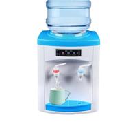Dispensador de agua caliente y fría de 5-18 litros, 550 W, 220 V, mini dispensador de agua de escritorio, dispensador de agua eléctrico, hervidores de agua para el hogar y la empresa (blanco+azul)