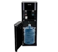 Dispensador De Agua Caliente Y Fría Eléctrico, De Carga Inferior para Botellas De 19 litros, 5 litros/Hora De Agua Caliente Y Fría, Diseño Independiente para Sala De Estar(Black,Hot+Cold)