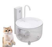 Dispensador de agua de 1,5 l en interior - Fuente de agua de gato plano, perro eléctrico antideslizante tranquilo con filtración para el salón | Salón Balcón Fuente Agua Automática