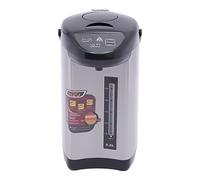 Dispensador de agua de 4 litros - Dispensador de agua caliente de acero inoxidable, hervidor de agua, termo, tetera Thermopot, dispensador de agua caliente (negro)