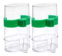 Dispensador de Agua de Aves 220 ml Automático Transparente Visible Alevanal de Agua de Aves Alimentador de Jaula práctica para Loros Loros Canarios