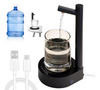 Dispensador De Agua De Escritorio, 6 Niveles Dispensador de Agua Electrico, Dispensador Eléctrico de Botella de Agua, Bomba Agua Garrafa, Bomba de Agua Silenciosa Recargable para Hogar Camping