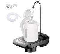 Dispensador de agua de escritorio: bomba eléctrica recargable USB, dispensador de agua de botella compacta | Bomba de agua automática portátil con operación de un botón para oficina, uso al aire libre