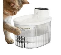 Dispensador De Agua De Gato - Fuente De Compañía Automática Inalámbrico Abusiva, Capacidad De Filtración Profunda 3L, Alimentador De Circulación Recargable | Cuenco Para Perros Gatos Año Nuevo
