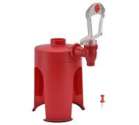 Dispensador de agua, dispensador automático de enfriador de agua boca abajo, dispensador de botellas de agua, mini dispensador de botellas de agua, rojo para el hogar, viajes, camping, agua