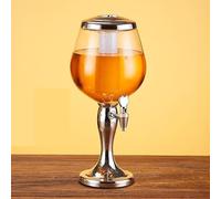 dispensador de agua Dispensador de cerveza Dispensadores de bebidas de cerveza de 3 l con tubo de hielo Torre Mimosa Margarita con espiga for barra de fiesta de juegos bebidas(Silver)