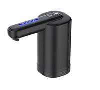 Dispensador de agua eléctrico para una fácil dispensación de agua, recargable y portátil para todos los ajustes (negro)