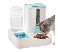 Dispensador de Agua for Perros, comedero automático for Gatos Gran Capacidad, dispensador Reutilizable for, Bebedero for(Blue)