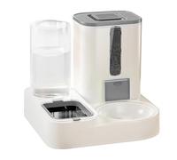 Dispensador de Agua for Perros, comedero automático for Gatos Gran Capacidad, dispensador Reutilizable for, Bebedero for(Gray)